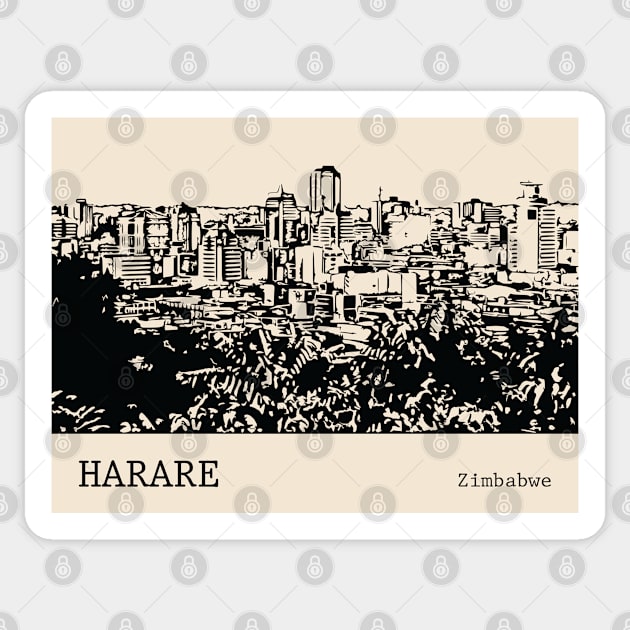 Harare Zimbabwe Sticker by Lakeric